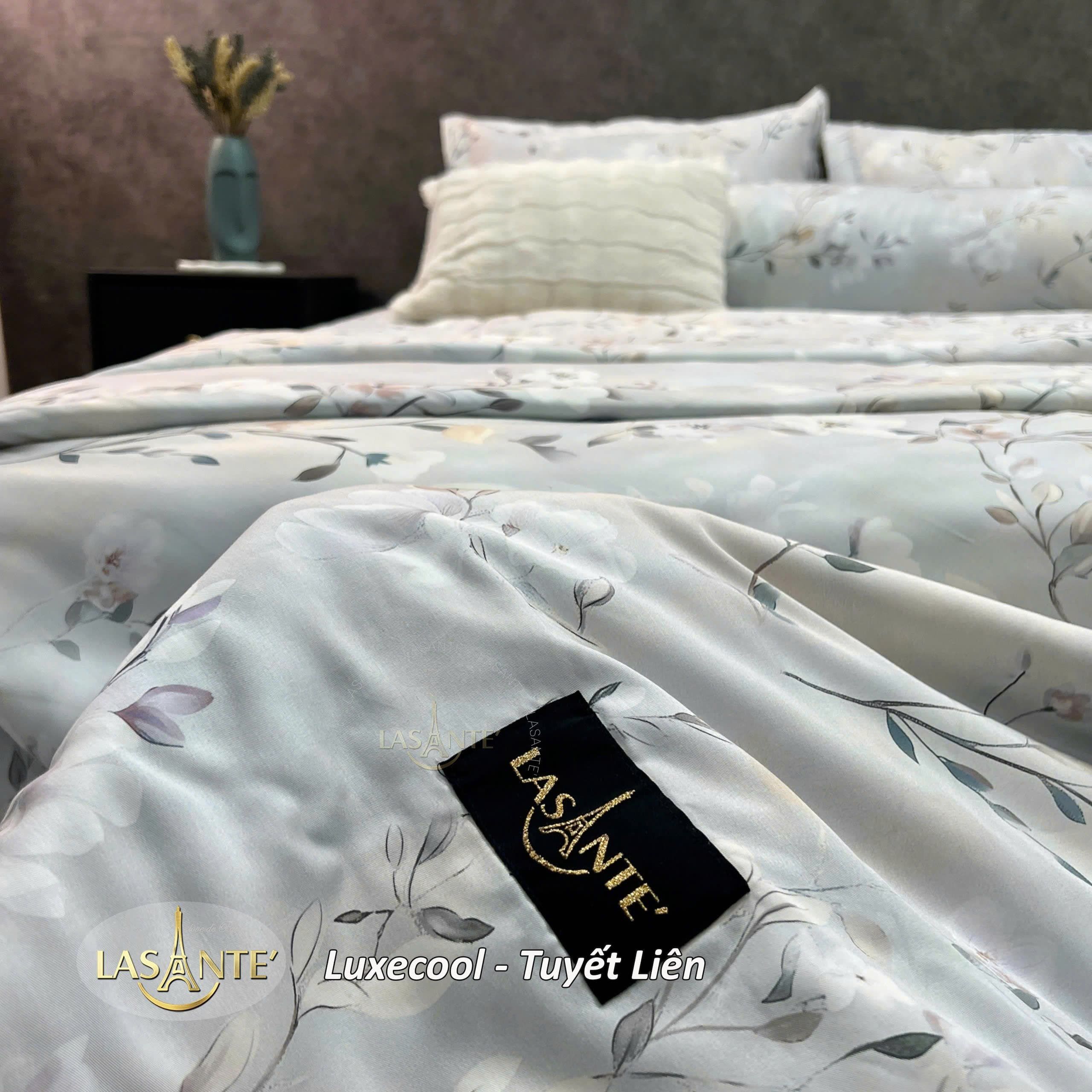 Bộ chăn ga Luxecool Tuyết Liên - Lasante Bộ chăn ga Luxecool Tuyết Liên - Lasante