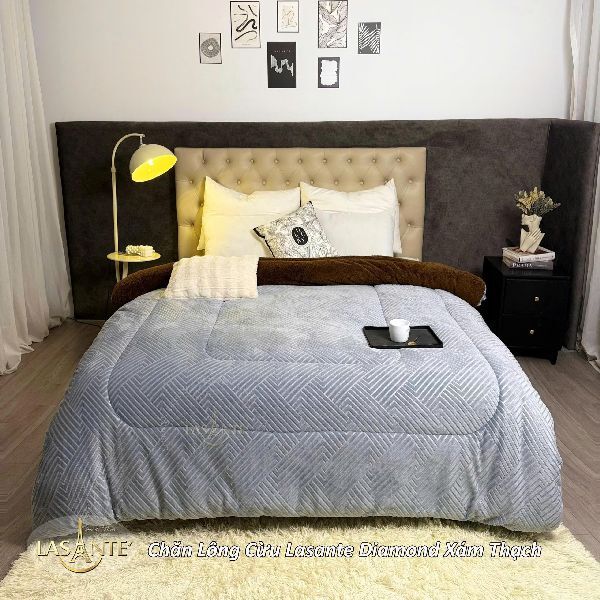 Chăn Lông Cừu Lasante Diamond Xám Thạch z6957616284903 cb576f694050e915027ae50929e12f8b